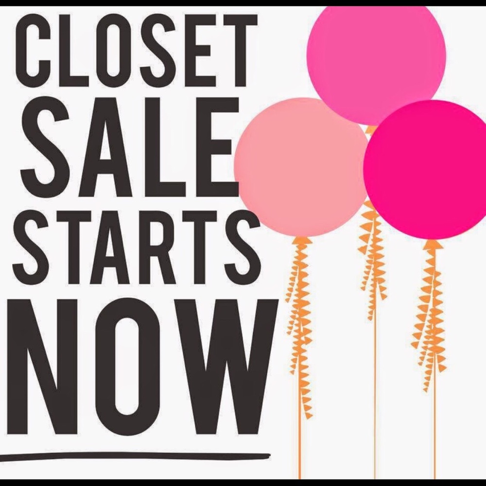 Closet Sale Starts Now